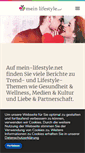 Mobile Screenshot of mein-lifestyle.net